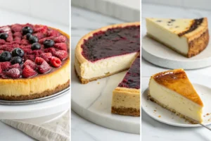 the three types of cheesecake