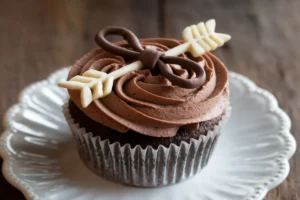 Bow Arrow Cupcakes on plate - A  Creative Dessert Idea