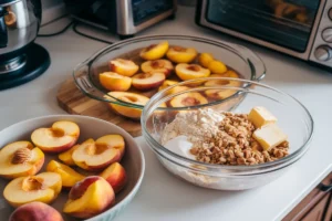 Step-by-Step Instructions for Old-Fashioned Peach Crumble
